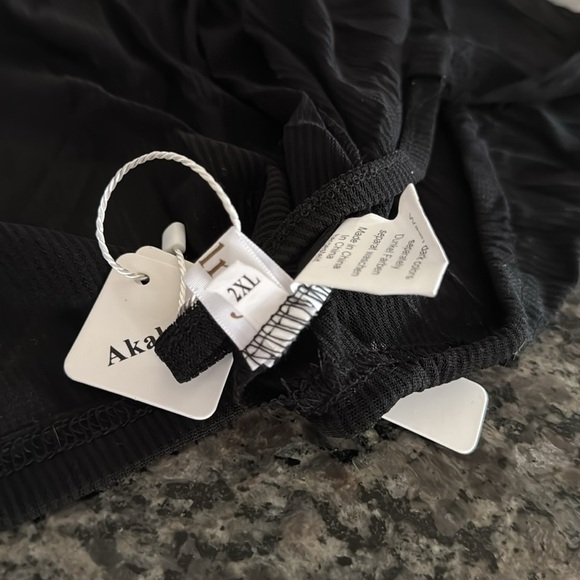 Akalnny Black Sheer Tie-Front Cardigan 2XL NWT - Picture 10 of 10